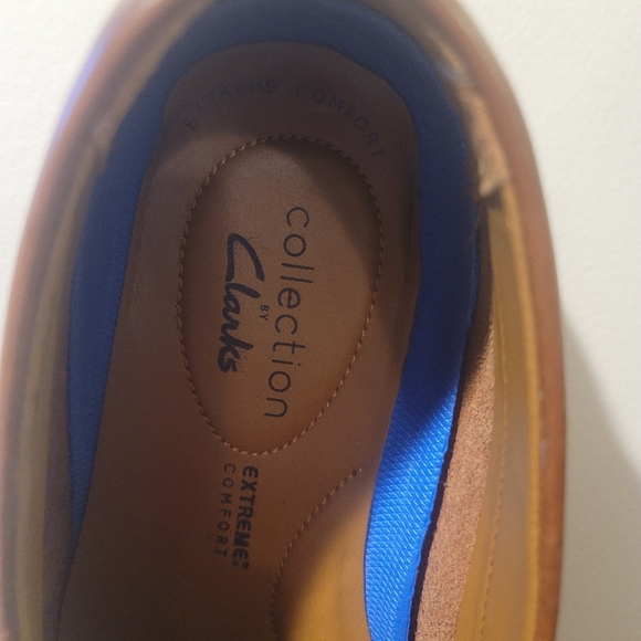 Clarks Men's Malwood Step Loafer Size 8.5 Dark Tan IGC - Picture 4 of 9